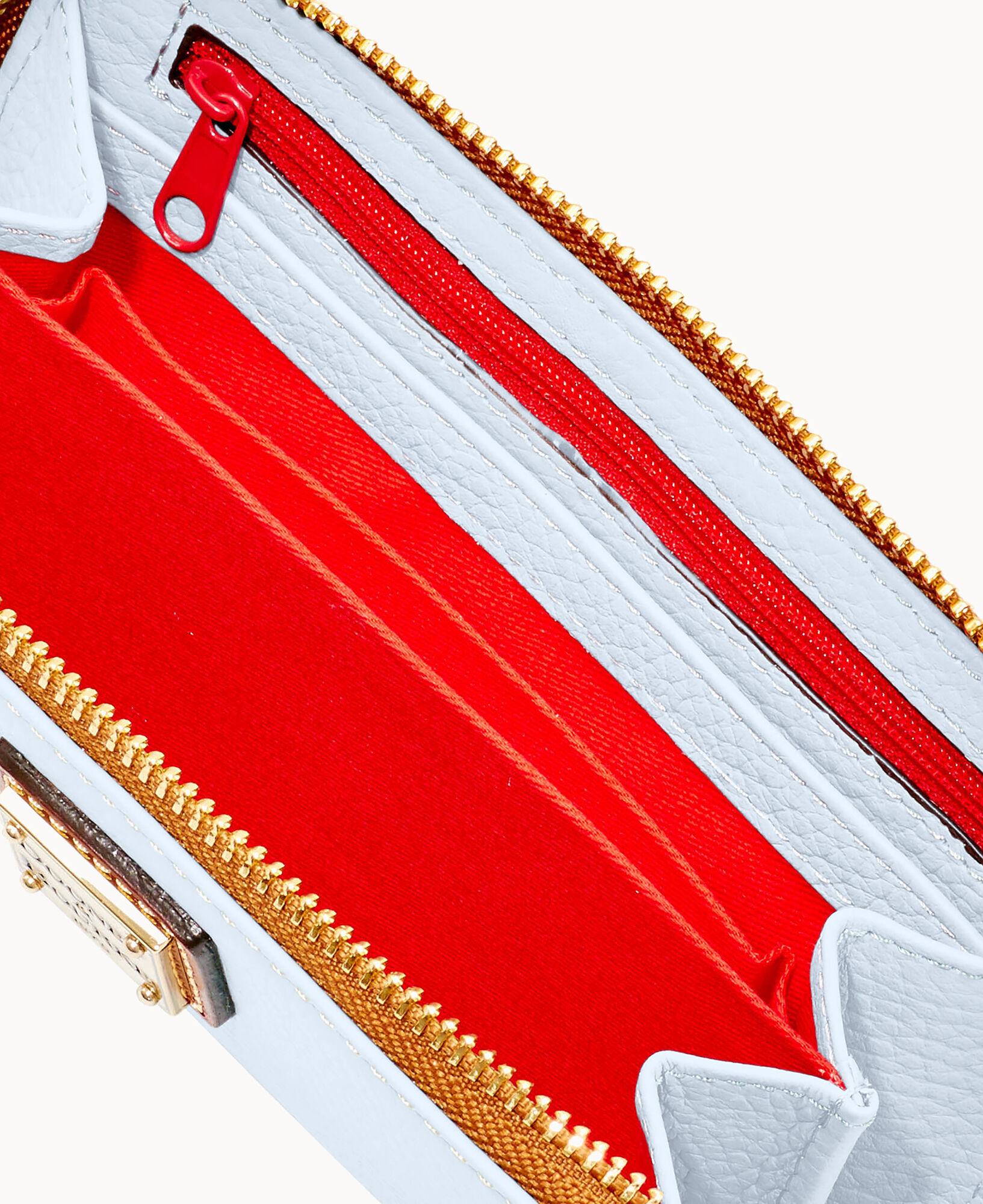 Dooney & bourke pebble leather zip around phone wallet sale