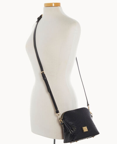 Ostrich Domed Crossbody