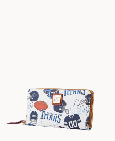 NFL Titans Large Zip Around Wristlet