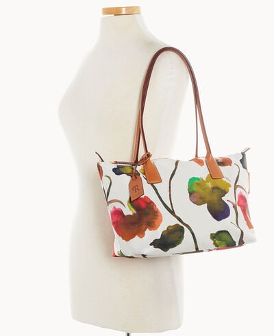 Roberta Pieri Flower Classic Sm Robertina Tote w Long Handle