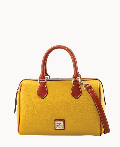 Pebble Grain Barrel Satchel