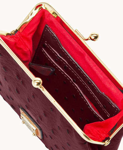 Ostrich Large Framed Purse
