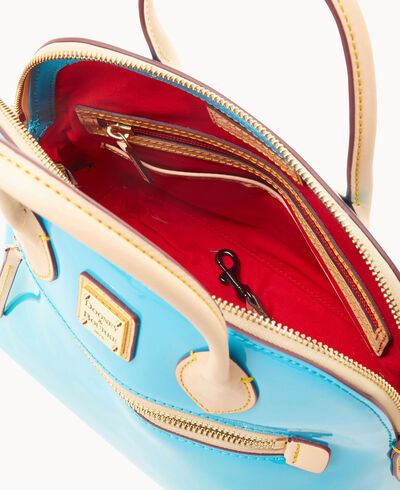 Patent Domed Satchel