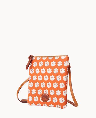 Collegiate Clemson University North South Top Zip Crossbody