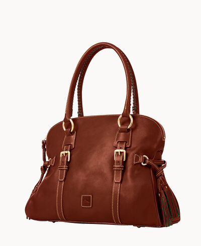 Florentine Domed Buckle Satchel