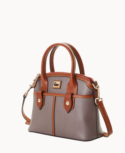 Camden Saffiano Small Domed Satchel