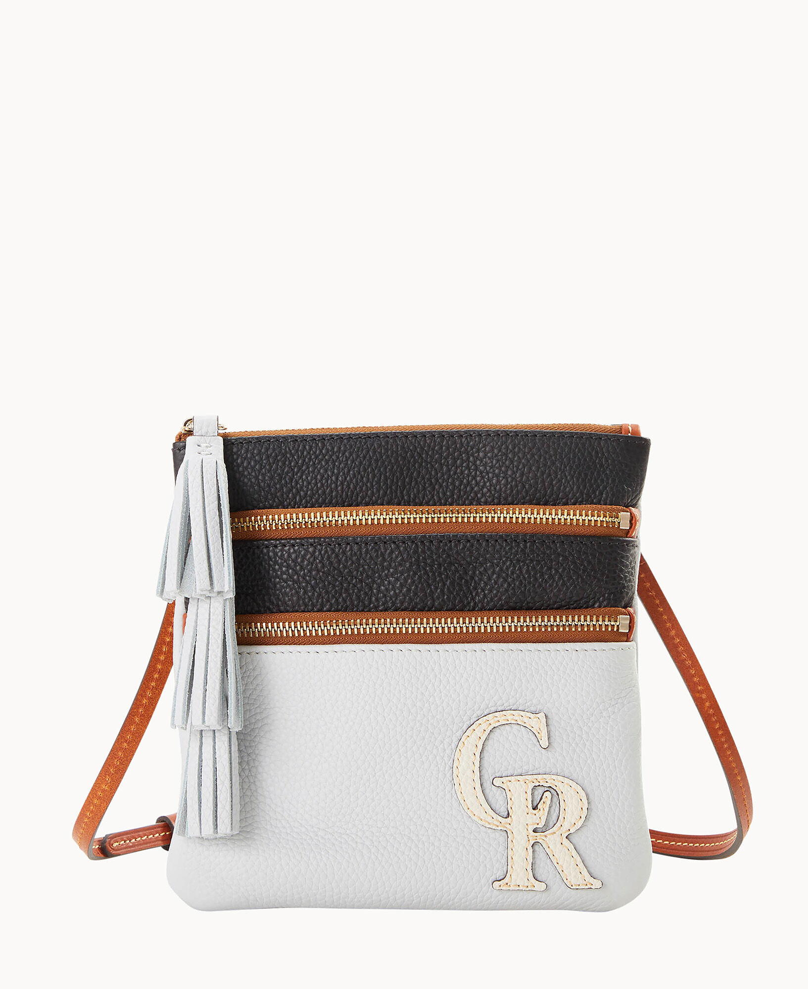 Dooney Bourke MLB Rockies Triple Zip Crossbody