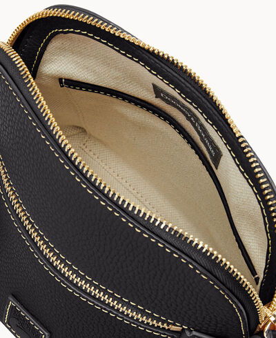 Pebble Grain Domed Crossbody
