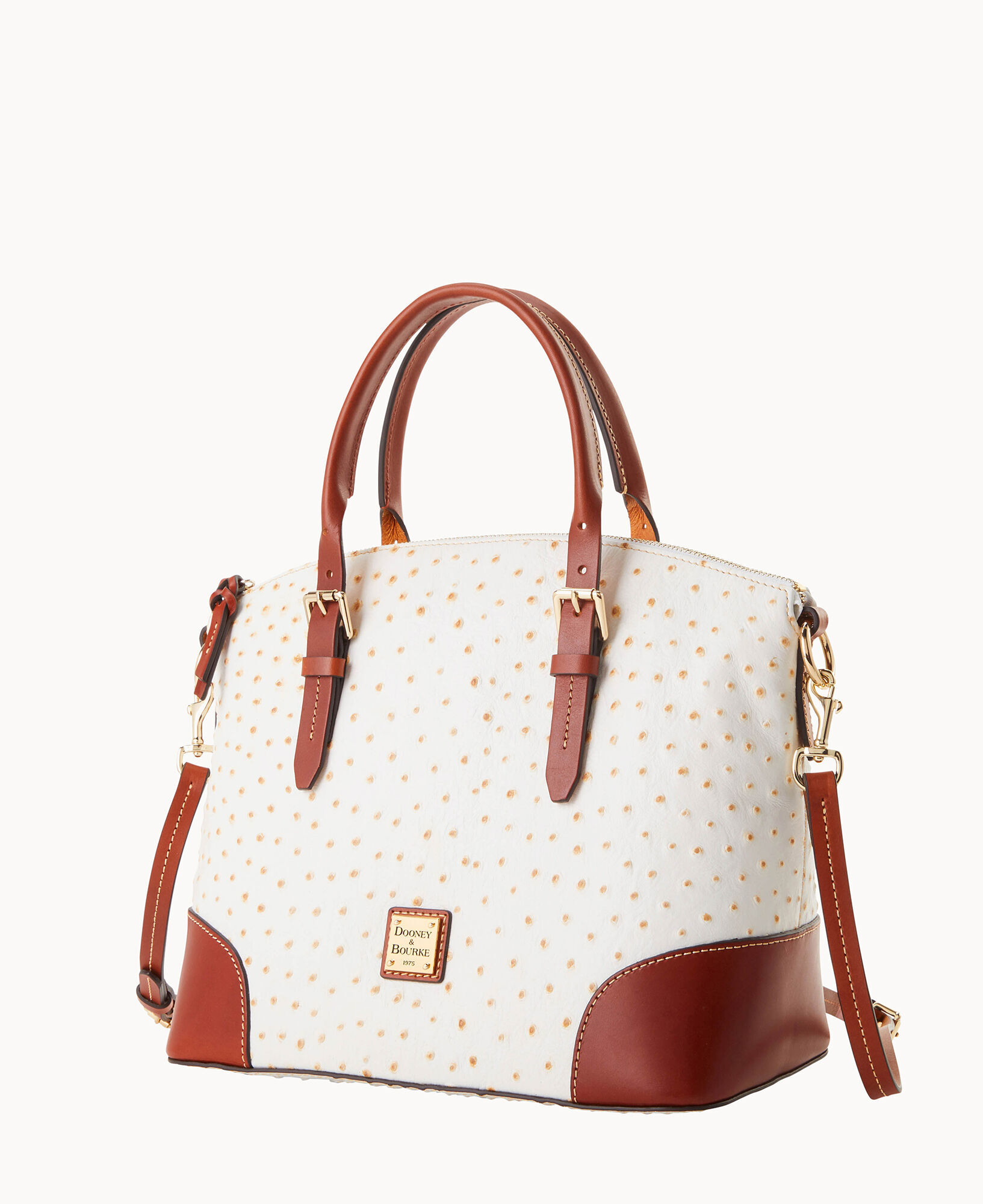 Dooney Bourke Ostrich Domed Satchel