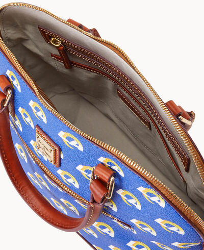 NFL Rams Domed Zip Satchel