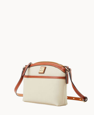Pebble Grain Domed Crossbody