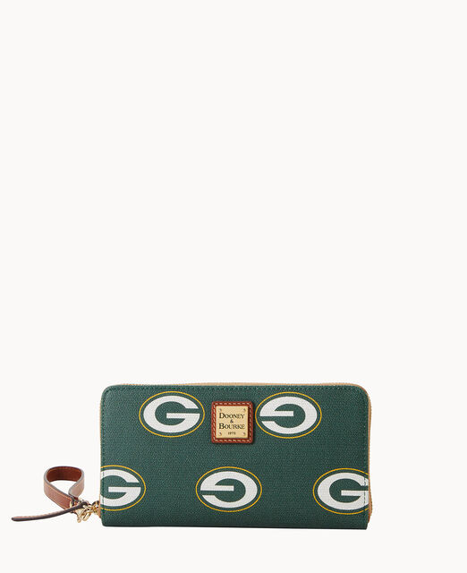 NFL Packers Large Zip Around Wristlet