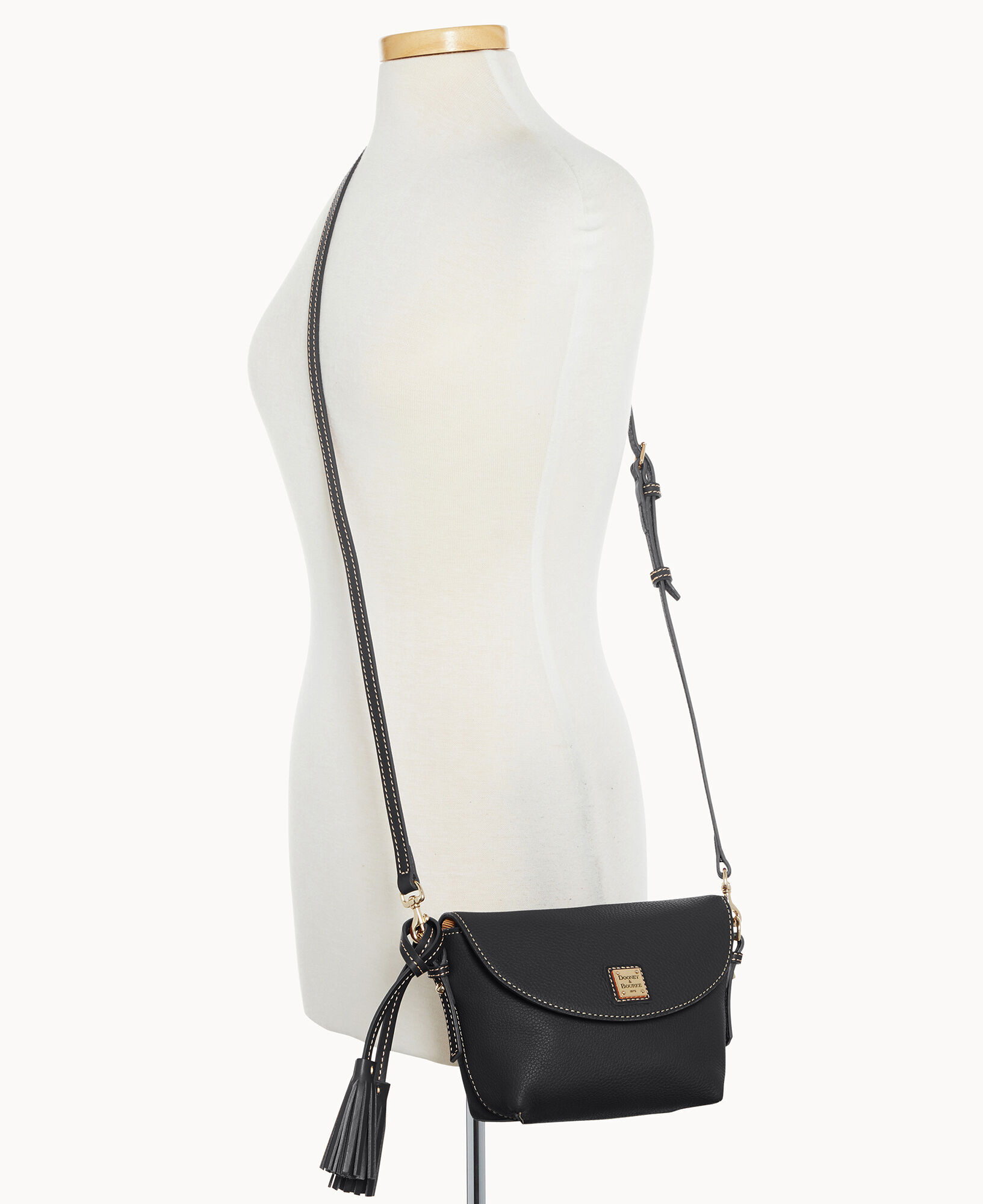 Dooney Bourke Women s Pebble Grain Leather Crossbody Saddle Bag