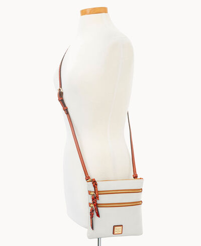 Pebble Grain North South Triple Zip