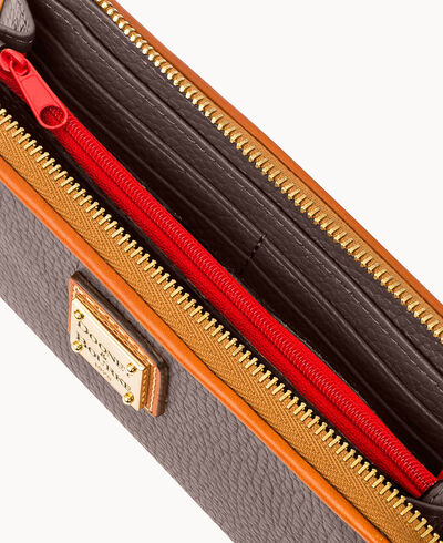 Pebble Grain Zip Clutch
