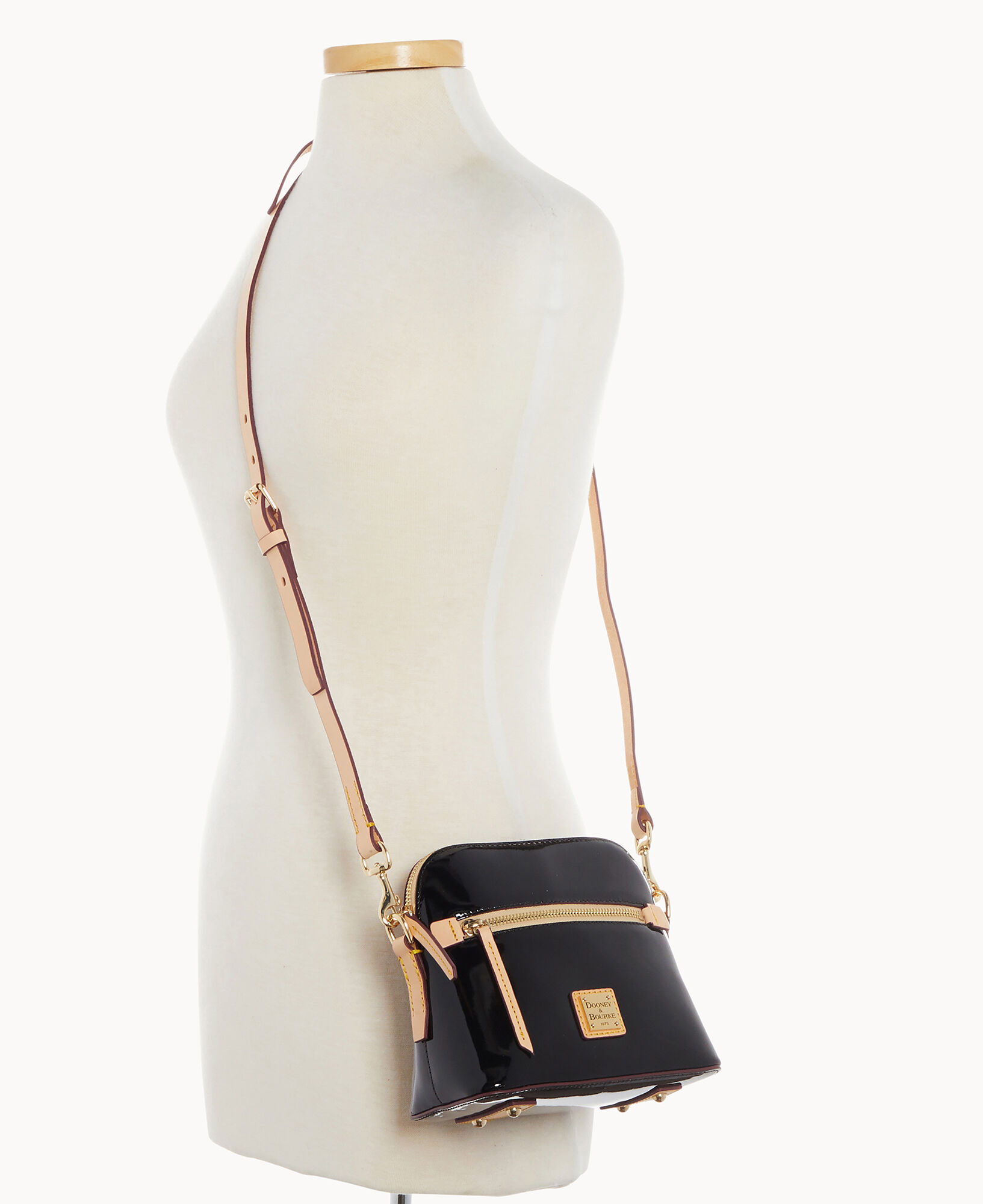 Patent Domed Crossbody