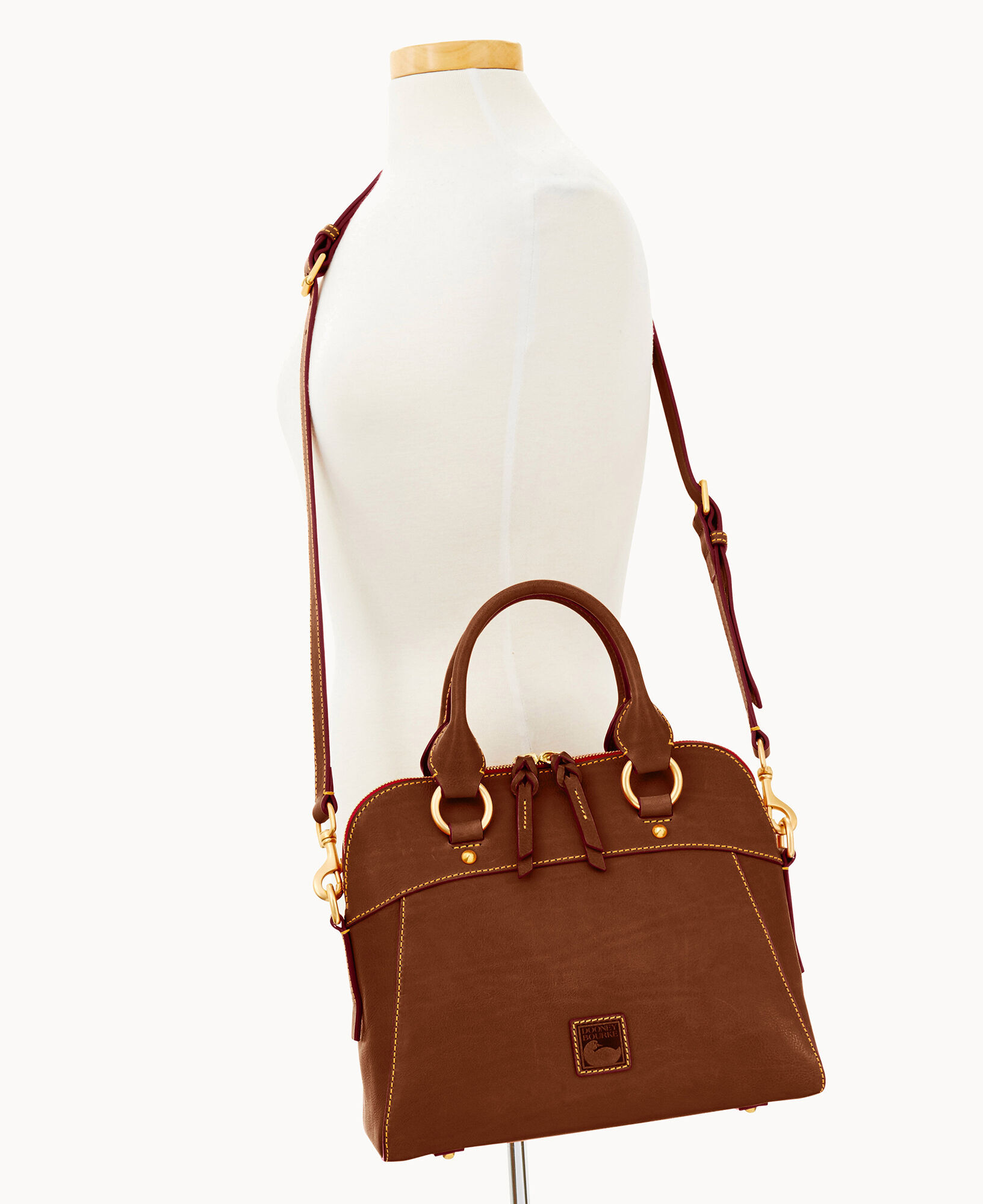 Dooney & Bourke Florentine Leather Pocket Crossbody on QVC 