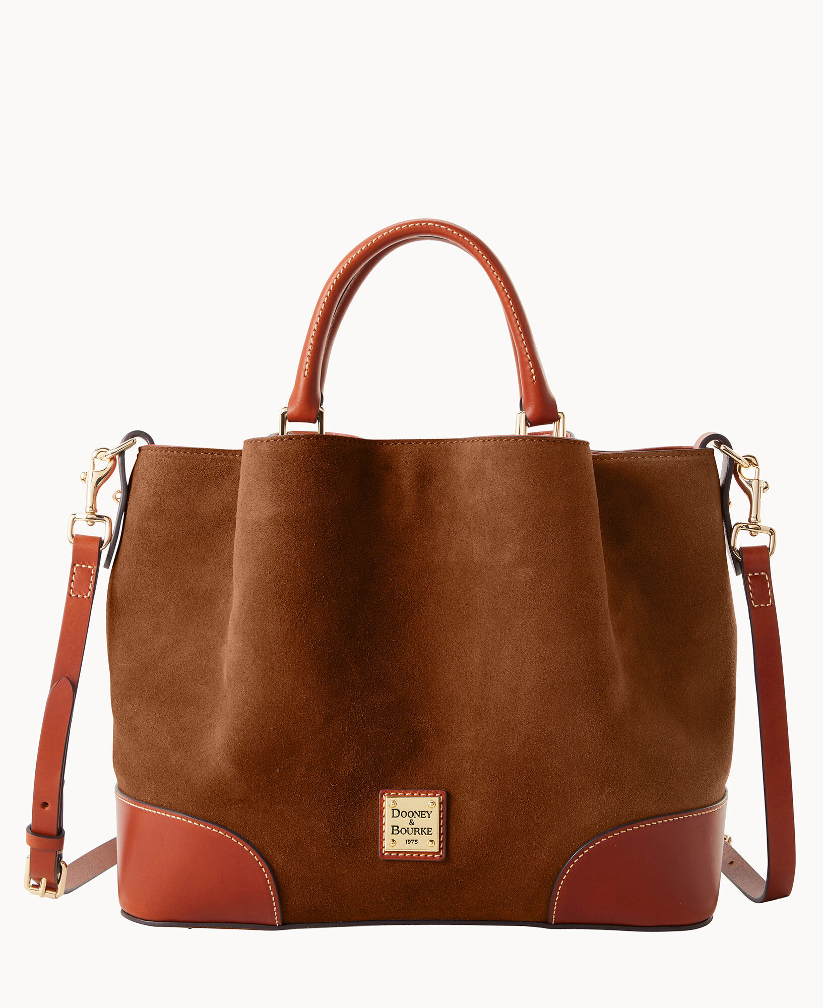 Dooney & bourke suede satchel sale