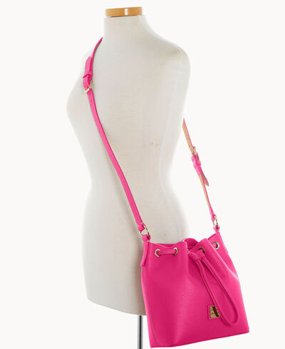 Lucca Leather Crossbody Drawstring