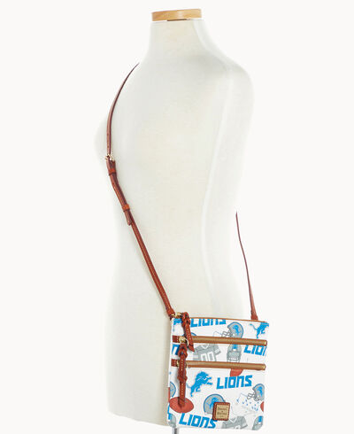 NFL Lions N S Triple Zip Crossbody