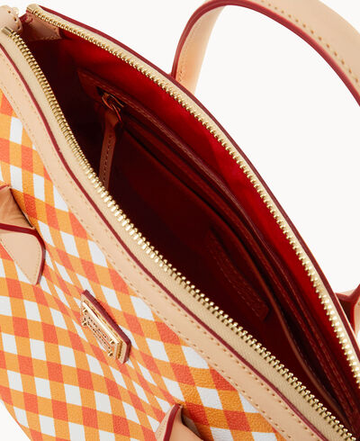 Gingham II Domed Satchel