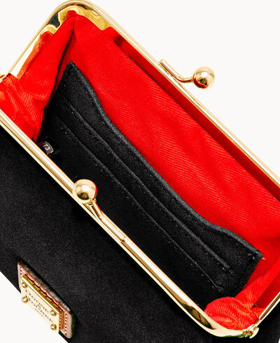 Suede Large Frame Purse