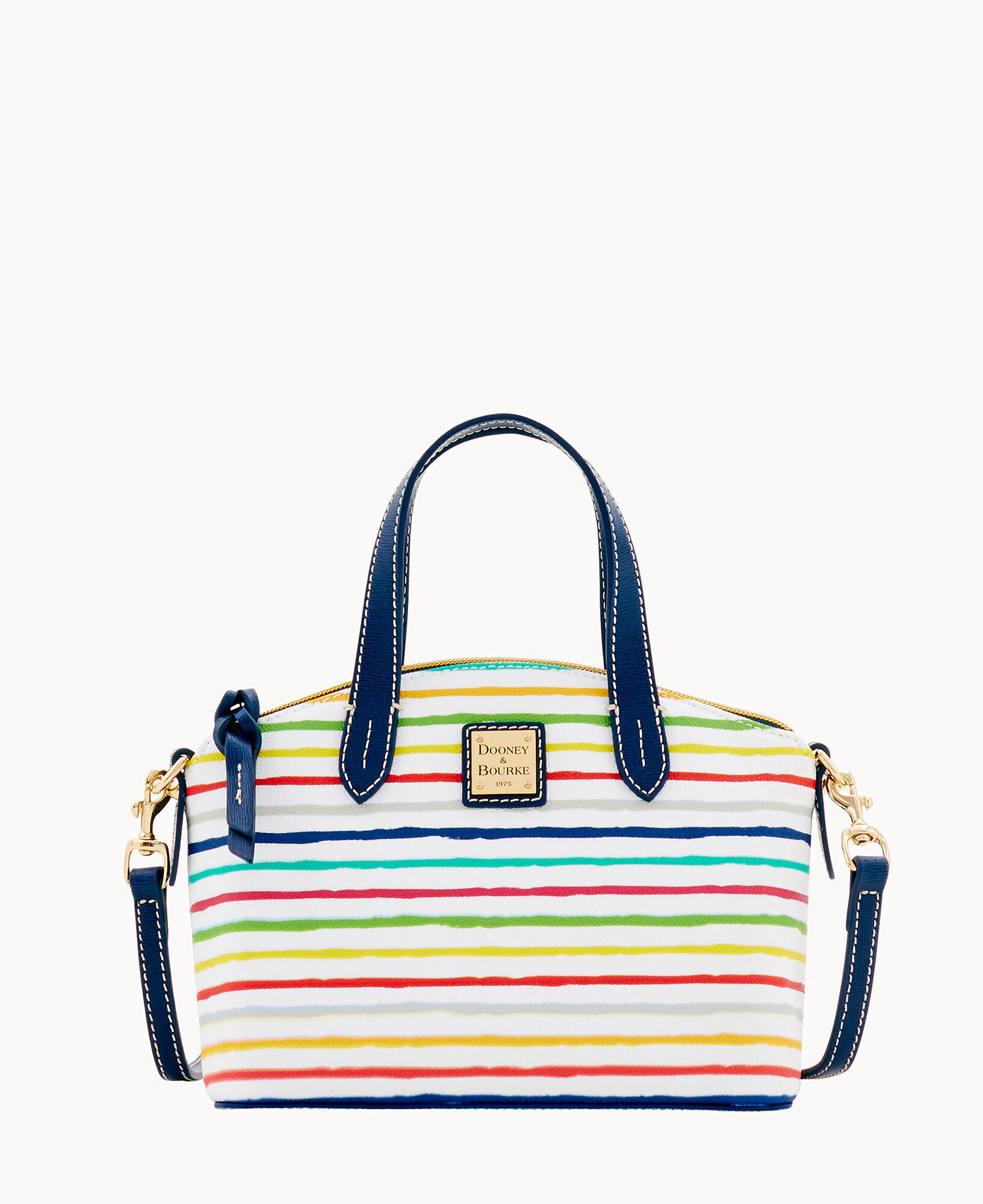 Dooney Bourke Multi Watercolor Stripes Ruby Bag