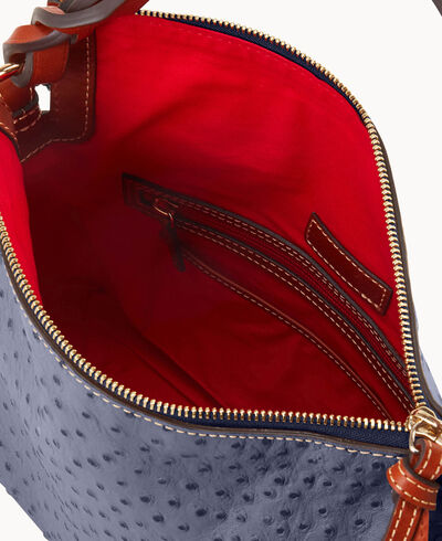 Ostrich Twist Strap Hobo