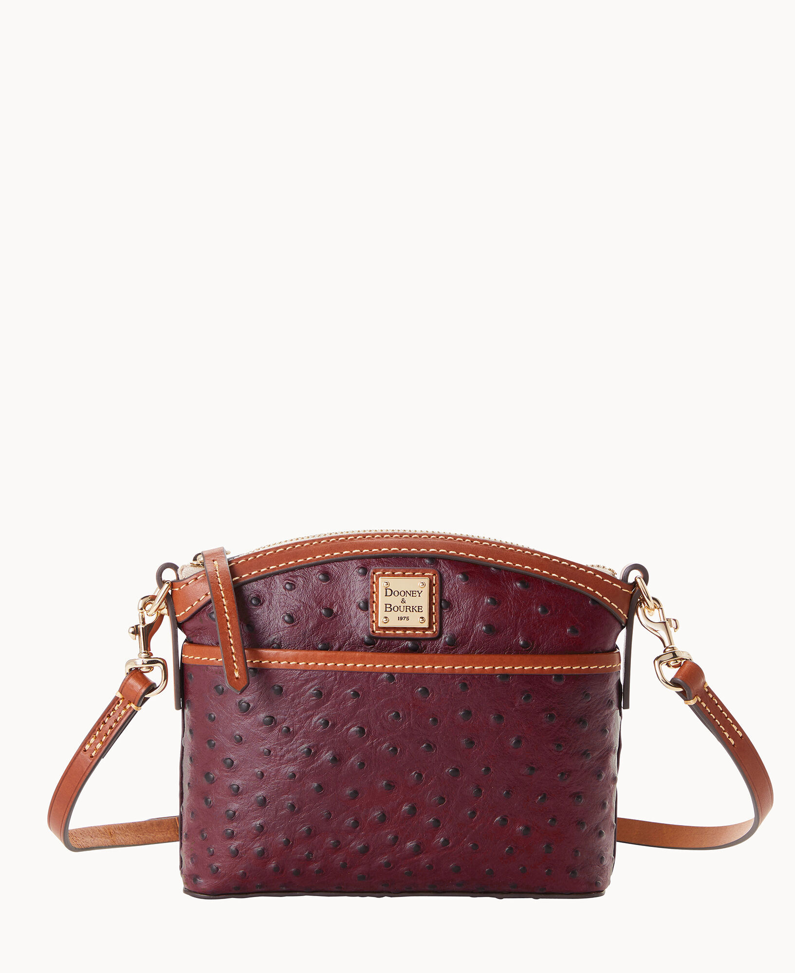 Dooney Bourke Ostrich Domed Crossbody