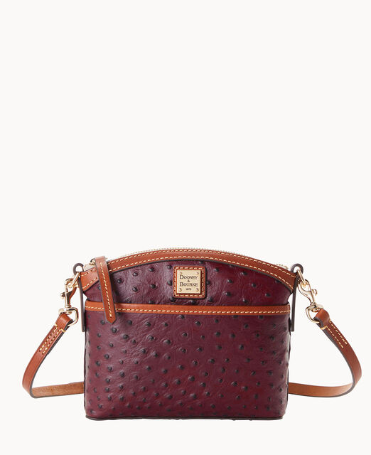 Ostrich Domed Crossbody