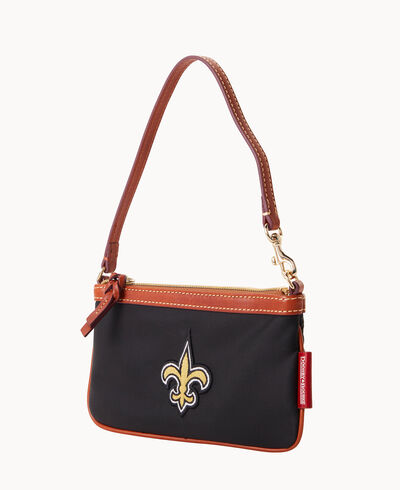 NFL Saints Large Slim Wristlet