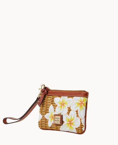 Plumeria Medium Wristlet