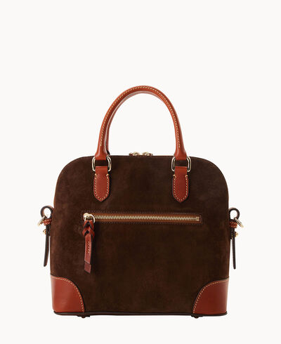 Suede Domed Satchel