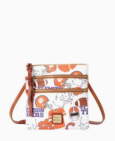 Collegiate Clemson University N S Triple Zip Crossbody