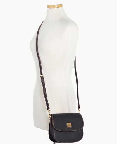 Saffiano Saddle Crossbody