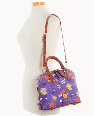 NFL Vikings Zip Zip Satchel