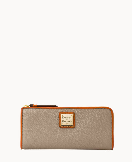 Pebble Grain Zip Clutch
