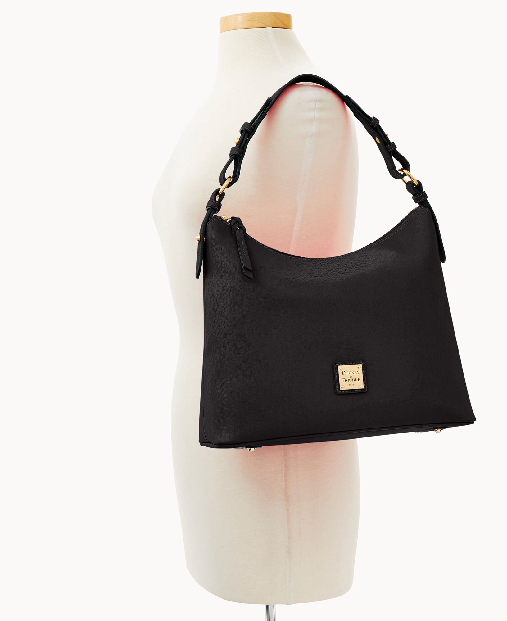 Dooney top saffiano hobo