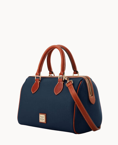 Pebble Grain Barrel Satchel