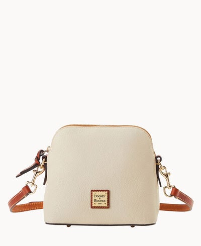 Pebble Grain Domed Crossbody