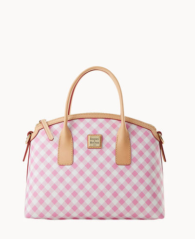 Gingham II Domed Satchel