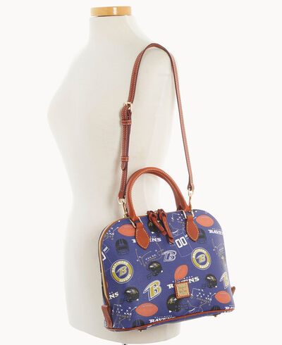 NFL Ravens Zip Zip Satchel