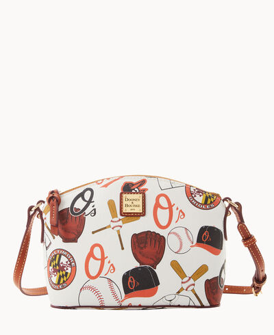 MLB Orioles Suki Crossbody Med Wristlet