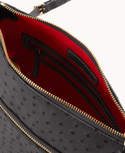 Ostrich Tassel Crossbody