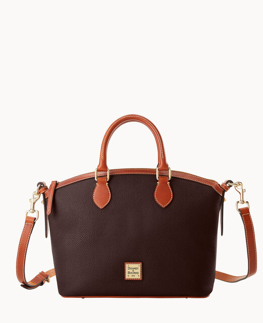 Pebble Grain Domed Satchel