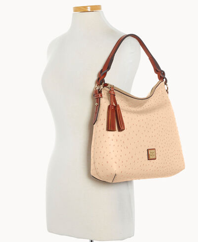 Ostrich Twist Strap Hobo