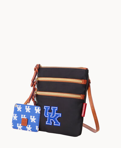 Collegiate University of Kentucky North South Triple Zip w ID Holder