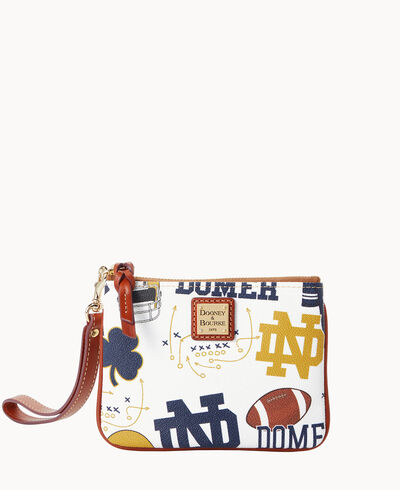 Collegiate University of Notre Dame Stadium Wristlet