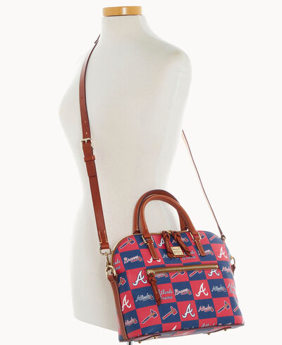 MLB Braves Domed Zip Satchel