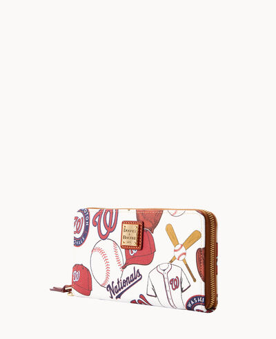 MLB Nationals Large Zip Around Wristlet